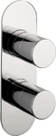 Crosswater Central CE1000LBPC Thermostatic shower valve portrait, recessed HP - QKIT00040