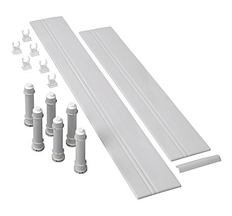 Mira Flight 1.1783.104.WH 1200 Rec Riser Conversion Kit 3 White