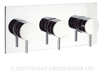 Crosswater Kai Lever KL2001LBPC Thermostatic Shower Valve 3 Control - QKIT00145