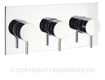 Crosswater Kai Lever KL2001LBPC Thermostatic Shower Valve with 3 Way Diverter - QKIT00155