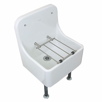 Twyford FC1044WH High Back Cleaner Sink And Grating