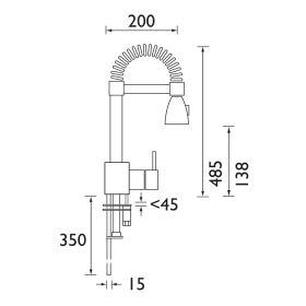 Bristan | Target | TG SNK C | Kitchen Sink Mixer | TD