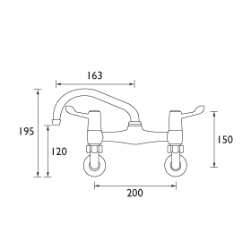 Bristan Value Valwmsnkccd Kitchen Sink Mixer Kitchen Sink Mixers Bathrooms And Showers Direct