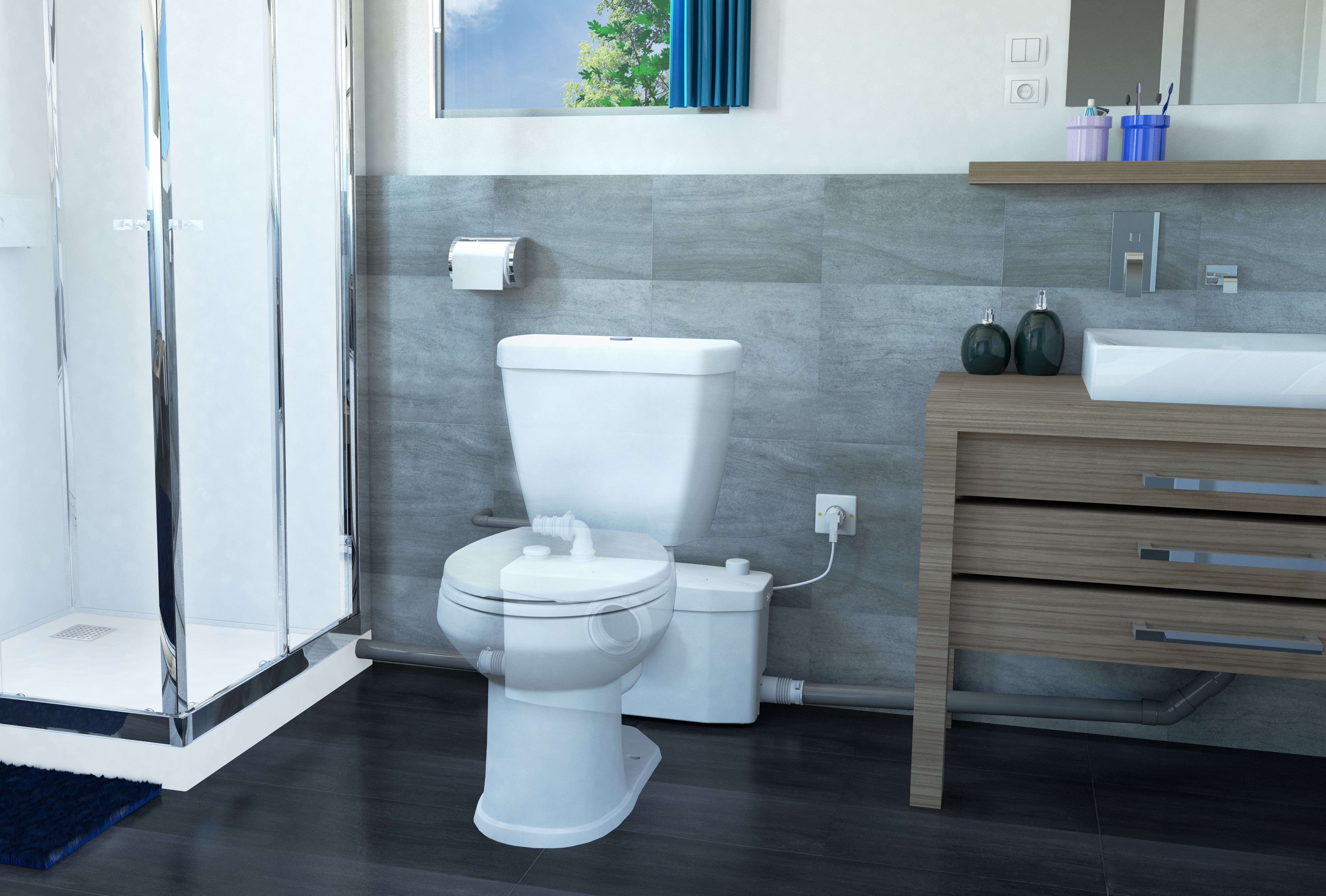 Saniflo Saniplus Up 6003 Macerator Bathrooms And Showers Direct