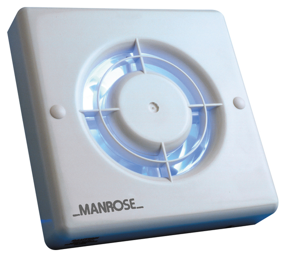Manrose XF100HTLVT 100mm Low Voltage Fan With Humidistat & Timer Delay