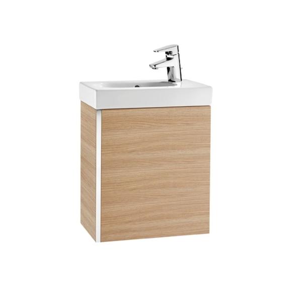 Roca Mini A855873155 450mm Basin & Basin Unit Pack Textured Oak