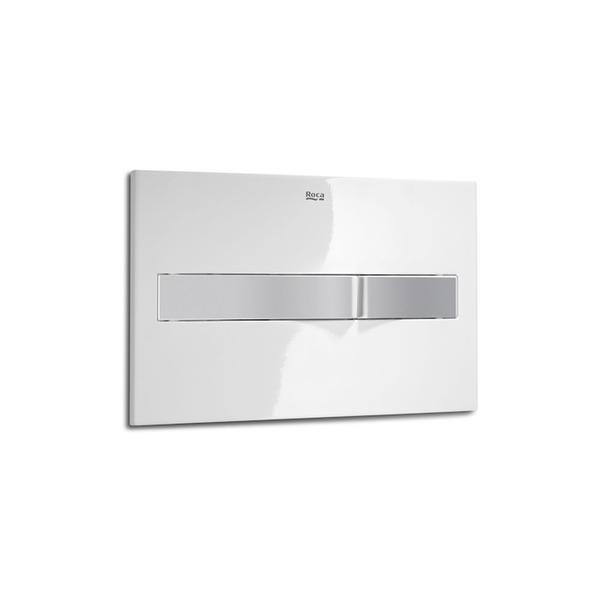 Roca PL2 A890096005 Dual Flush Operating Plate White & Grey Lacquer