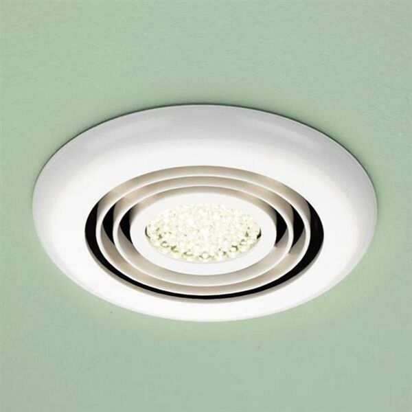 HIB Turbo 34000 Inline Fan with Warm White LED White