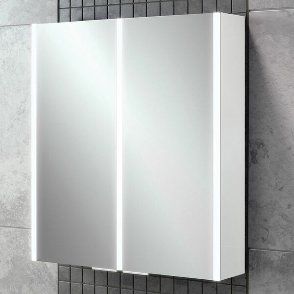 HIB Xenon 46100 700 x 605mm LED Mirrored Cabinet