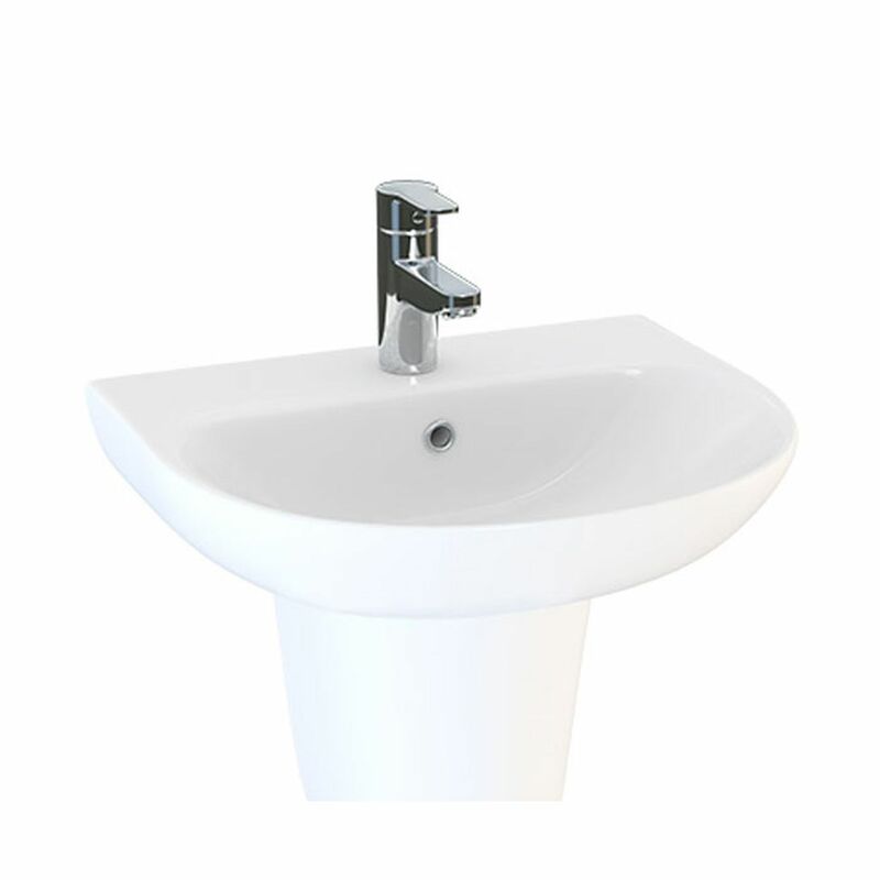 Lecico | Designer Series 5 | DS545BA1BX | 1 Tap Hole | Wall Mounted Basin