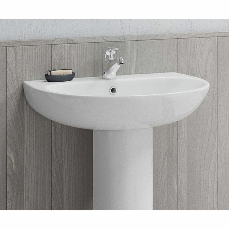 Lecico | Designer Series 5 | DS560BA1BX | 1 Tap Hole | Wall Mounted Basin