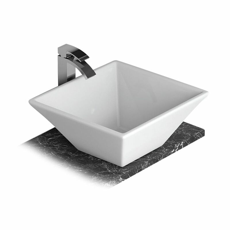 Lecico | Steps | FSBSLOPE | No tap hole  |  Countertop Basin