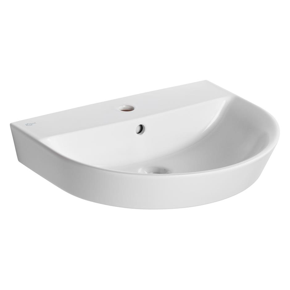 Ideal Standard Concept Air E138501 600 x 460mm 1 Tap Hole Wall Mounted Basin
