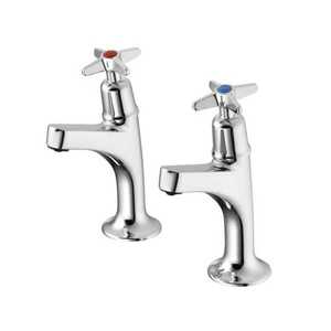 Armitage Shanks Sandringham 21 B9879AA Hn Pillar Taps Crossheads Chrome