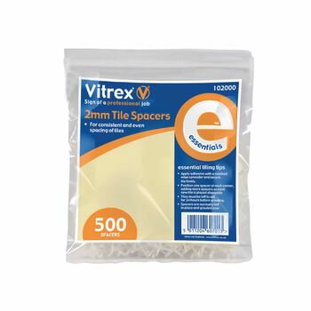 Vitrex 102000 Essential Tile Spacers 2mm Pack of 500