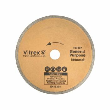 Vitrex 103407 180mm Diamond Blade Standard