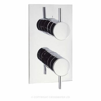 Crosswater Kai Lever KL1000LBPC Thermostatic Shower Valve With 2 Way Diverter - QKIT00135
