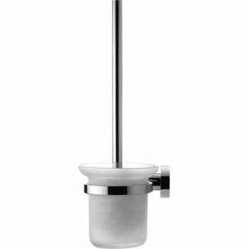 Duravit 009927 D-Code Brush Set Wall Mounted Frosted Glass Chrome