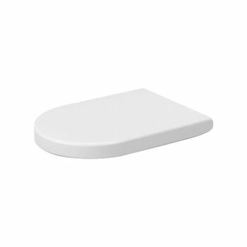 Duravit Starck 3 006332 Elongated Standard Close Seat & Cover White Hinges Stainless Steel
