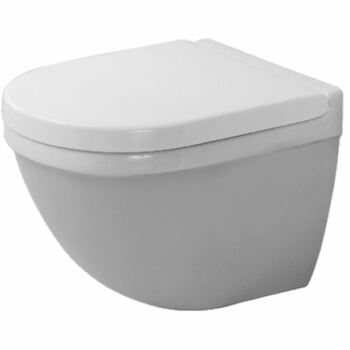 Duravit Starck 3 Invisible Fixed Compact Wall Hung Toilet - QKIT00012