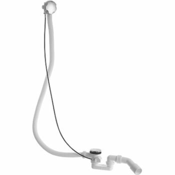 Duravit 790227 D-Code Cable Driven Waste & Overflow For Central Outlet (Long Cable)