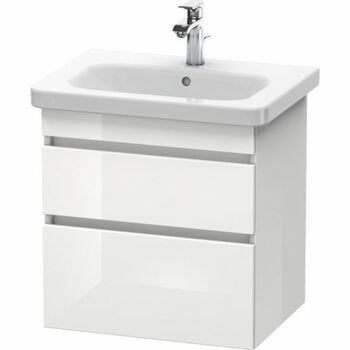 Duravit Durastyle DS648002222 580x610 Wall Mounted Vanity Unit White High Gloss