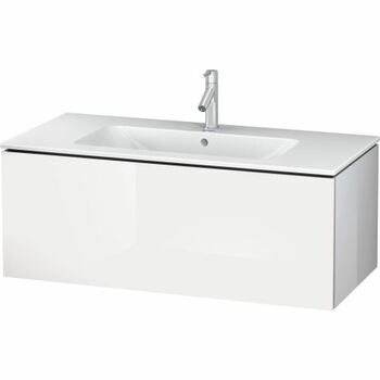 Duravit L-Cube LC614202222 1020x400 Wall Mounted Vanity Unit White High Gloss