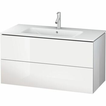 Duravit L-Cube LC624202222 1020x550 Wall Mounted Vanity Unit White High Gloss