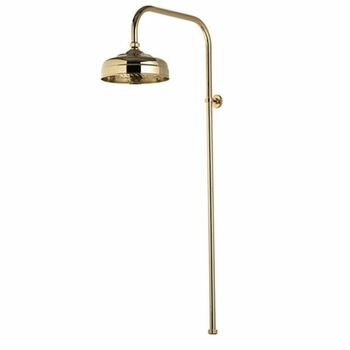 Aqualisa 581.04 Aquatique 8" Exposed Fixed Drench Shower Head Gold