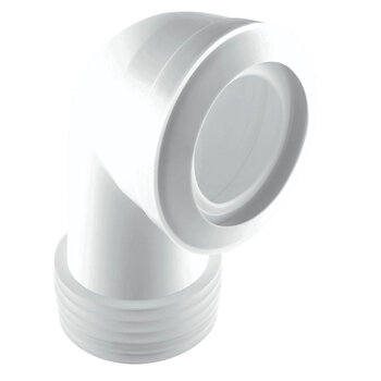 McAlpine WC-CON8 90° Bend Adjustable Length Rigid WC Connector