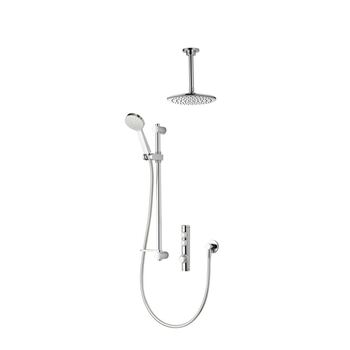 Aqualisa iSystem ISD.A1.BV.DVFC.21 Smart Divert Concealed  Adj Shower Hand Shower and Ceiling Fixed Heads - HP/Combi