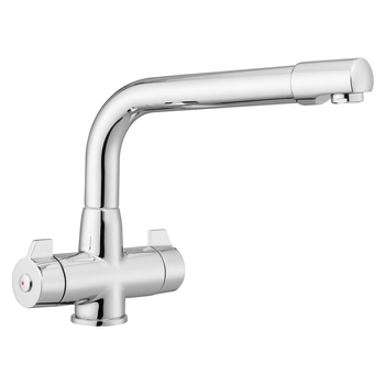 Leisure Sinks Aquadrift TDR1CM Dual Lever Monobloc Tap - Chrome