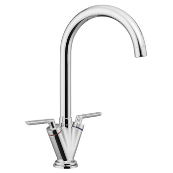 Leisure Sinks Aquatwin TWN1CM Dual Lever Monobloc Tap - Chrome