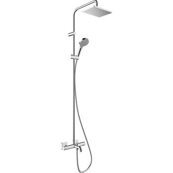 Hansgrohe Vernis Shape 26098000 Showerpipe 230 1 Jet Ecosmart With Bath Thermostat Chrome