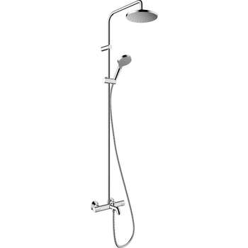 Hansgrohe Vernis Blend 26274000 Showerpipe 200 1 Jet With Bath Thermostat Chrome
