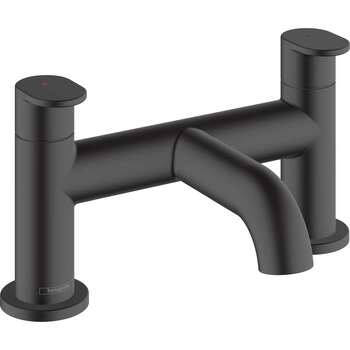 Hansgrohe Vernis Blend 71442670 2 Hole Rim Mounted Bath Mixer Matt Black