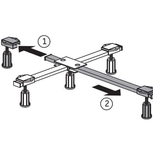 Duravit | D-Code | 79012900000000 | Riser Kit | Tech Drw