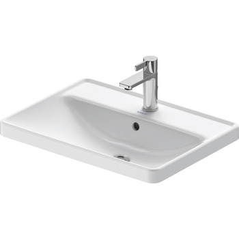 Duravit D-Neo 0357600027 600x440 1 Tap Hole Countertop Basin White