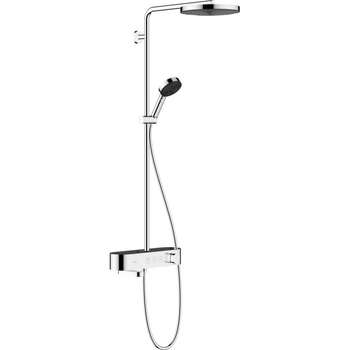 Hansgrohe Pulsify S 24230000 Showerpipe 260 1 Jet Exposed Thermostatic Shower Chrome