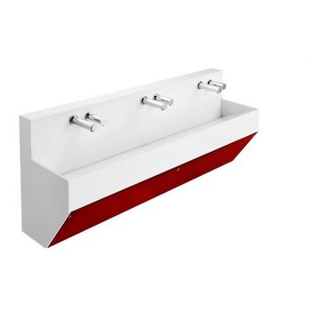 Armitage Shanks Contour 21 Splash S0752GQ 1500x400 3 Tap Hole Wall Mounted Basin Red