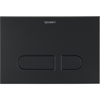 Duravit DuraSystem WD5001031000 Dual Toilet Flush Black Matt