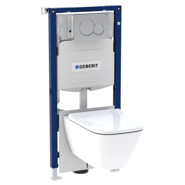 Geberit | Smyle Square & Sigma | 118.349.21.1 | Wall Hung Toilet Pack
