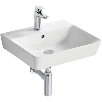 Ideal Standard Concept E076801 500x450 1 Tap Hole Wall Mounted Basin White