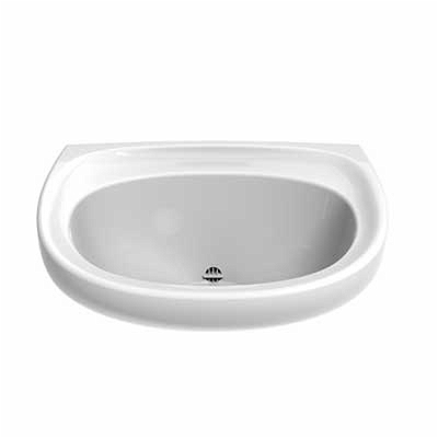 Twyford SA4280WH Basin 500 Nth Back Out White