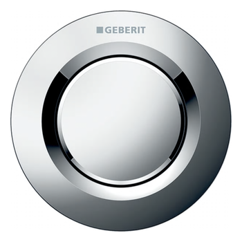 Geberit Type 01 116.041.21.1 Pneumatic Remote Single Flush Button Concealed Actuator Gloss Chrome Plated