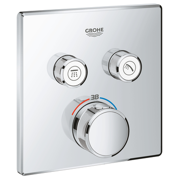 Grohe Grohtherm 29124000 Smartcontrol Thermostat For Concealed Installation With 2 Valves Chrome