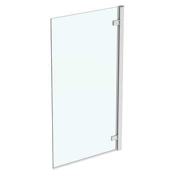 Ideal Standard I.Life T4884EO 815mm Hinged Angle Bathscreen Right Hand With Idealclean Chrome