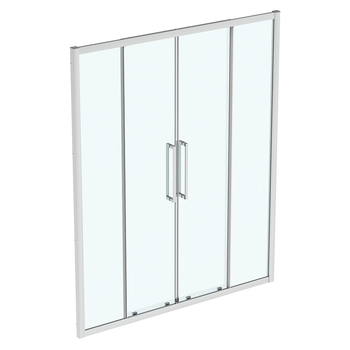 Ideal Standard I.Life T4976EO 1700mm Slider 2 Door With Idealclean Clear Glass  Chrome