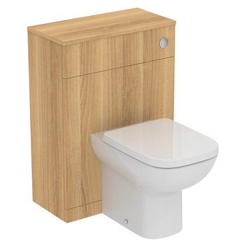 Ideal Standard I.Life A T5215NX 600mm WC Unit With Adjustable Cistern For 6/4 Or 4/2.6 Litre Flush Natural Oak