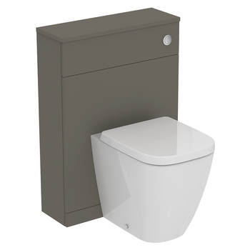 Ideal Standard I.Life T5216NG 600mm Compact Toilet Unit With Adjustable Cistern For 6/4 Or 4/2.6 Litre Flush Quartz Grey Matt